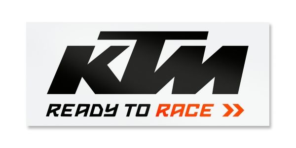 Matrica - KTM VAN STICKER black / white