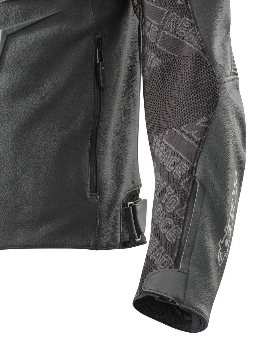 HELICAL LEATHER JACKET