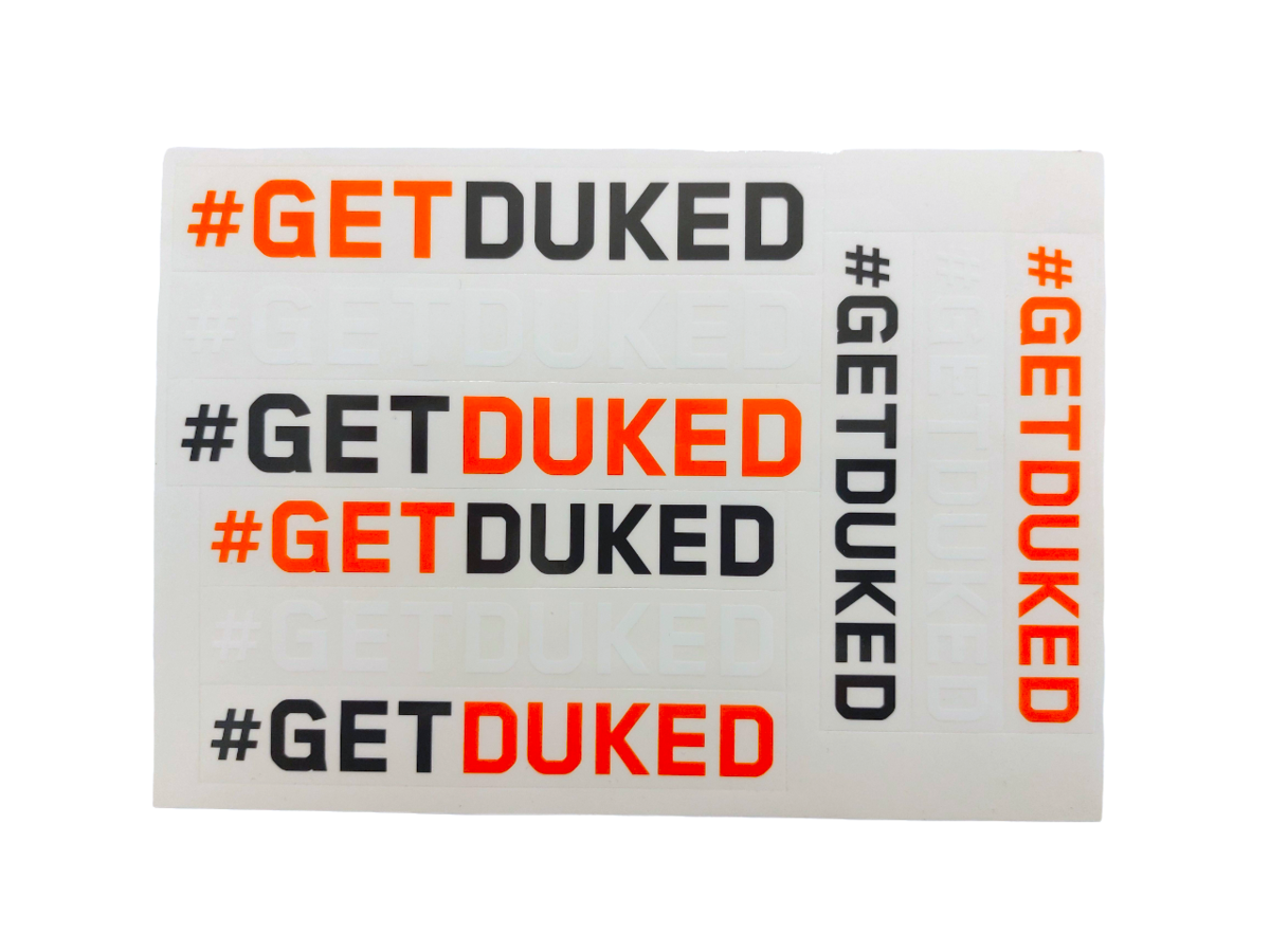 #GETDUKED STICKER SET
